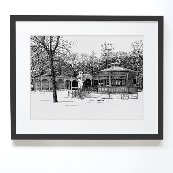 Grafika 'Park Zdrojowy w Jastrzębiu-Zdroju'